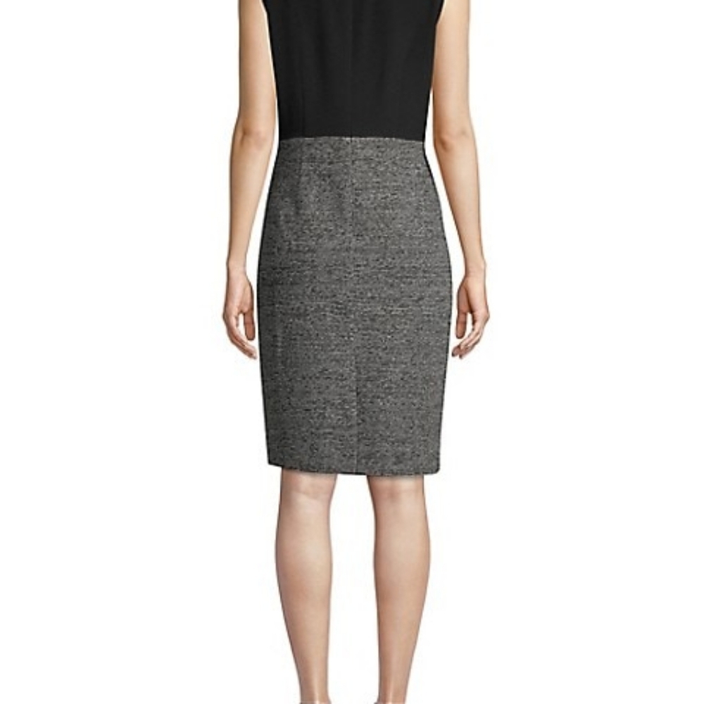 GAP Blue colourblock shift dress with wool skirt